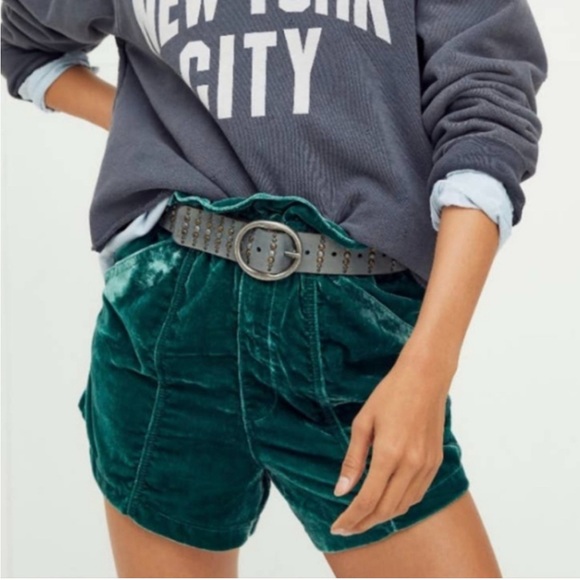 Free People Pants - NWOT Free People At First Sight Velvet Shorts